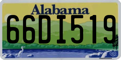AL license plate 66DI519