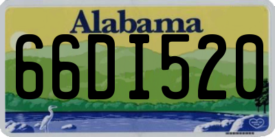 AL license plate 66DI520