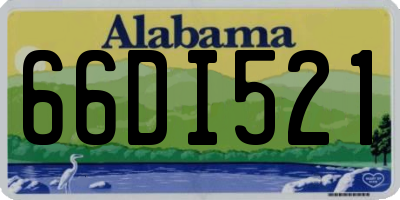 AL license plate 66DI521