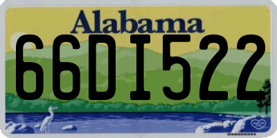 AL license plate 66DI522