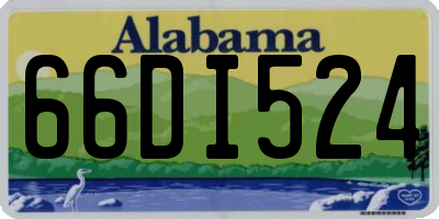 AL license plate 66DI524