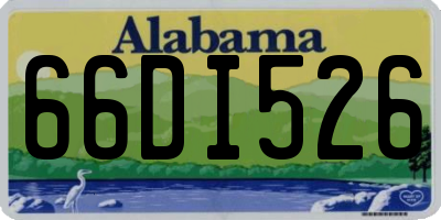 AL license plate 66DI526