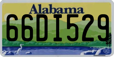 AL license plate 66DI529