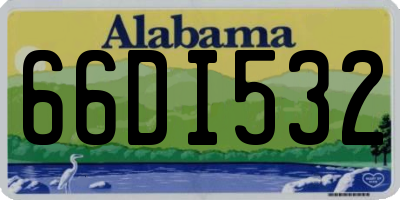 AL license plate 66DI532
