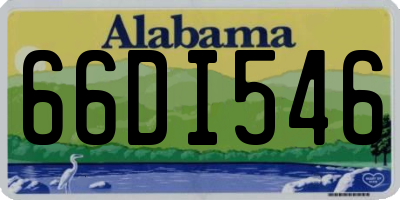 AL license plate 66DI546