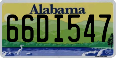 AL license plate 66DI547