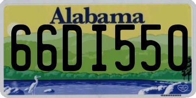 AL license plate 66DI550