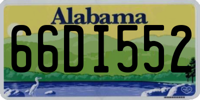 AL license plate 66DI552