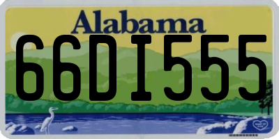 AL license plate 66DI555