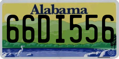 AL license plate 66DI556