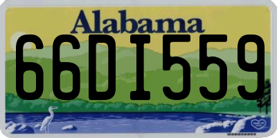 AL license plate 66DI559