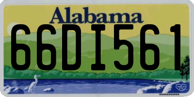 AL license plate 66DI561