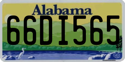 AL license plate 66DI565