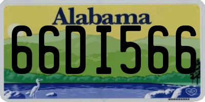 AL license plate 66DI566