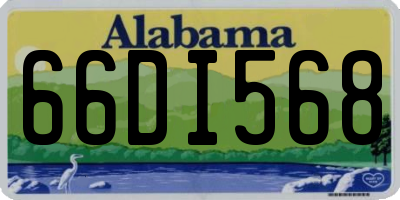 AL license plate 66DI568