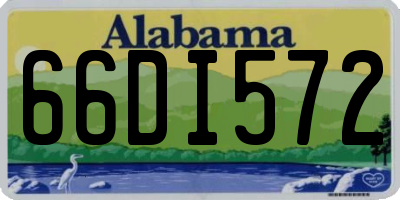AL license plate 66DI572