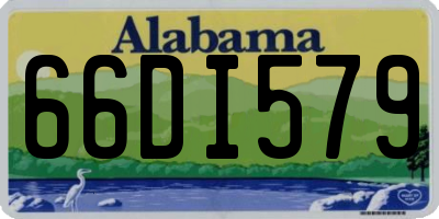 AL license plate 66DI579