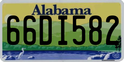 AL license plate 66DI582