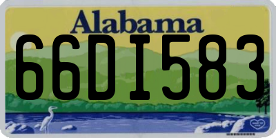 AL license plate 66DI583