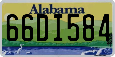 AL license plate 66DI584