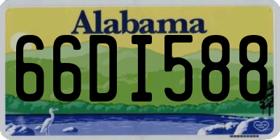 AL license plate 66DI588