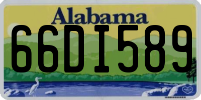 AL license plate 66DI589