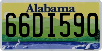 AL license plate 66DI590
