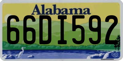 AL license plate 66DI592