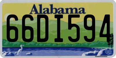 AL license plate 66DI594