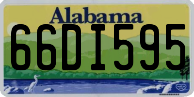 AL license plate 66DI595