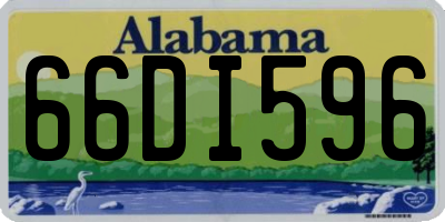 AL license plate 66DI596