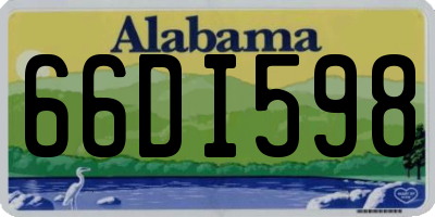 AL license plate 66DI598