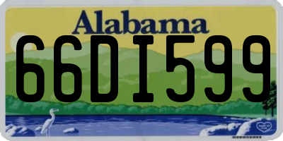 AL license plate 66DI599