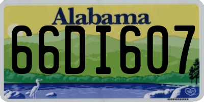 AL license plate 66DI607