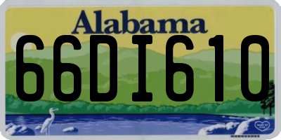 AL license plate 66DI610
