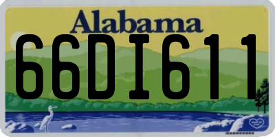 AL license plate 66DI611