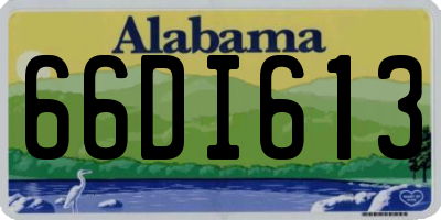 AL license plate 66DI613