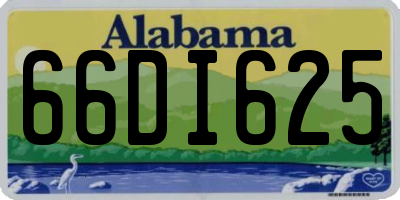 AL license plate 66DI625