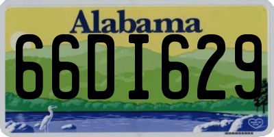 AL license plate 66DI629