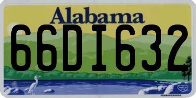 AL license plate 66DI632