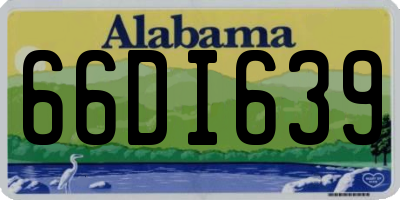 AL license plate 66DI639