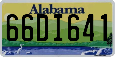 AL license plate 66DI641