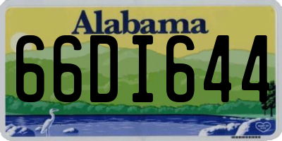 AL license plate 66DI644
