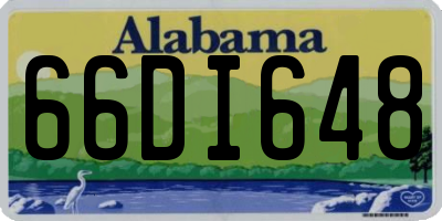 AL license plate 66DI648