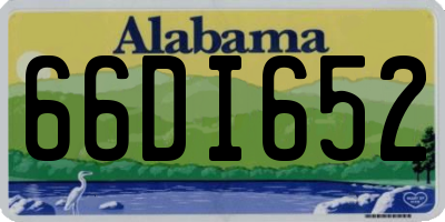 AL license plate 66DI652