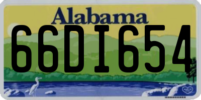 AL license plate 66DI654