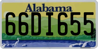 AL license plate 66DI655
