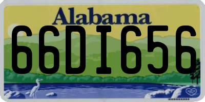 AL license plate 66DI656