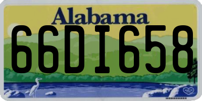 AL license plate 66DI658