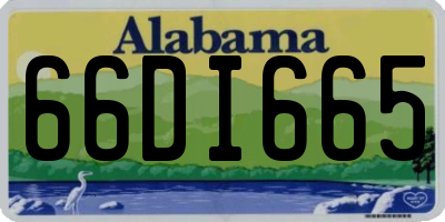 AL license plate 66DI665